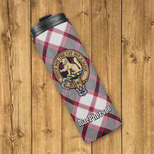 Garrafa Térmica Clan MacPherson Crest sobre caçar Tartan