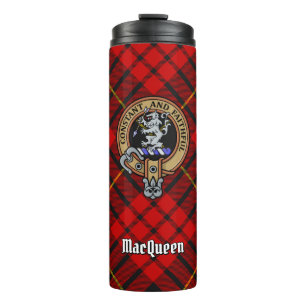 Garrafa Térmica Clan MacQueen Crest sobre Tartan