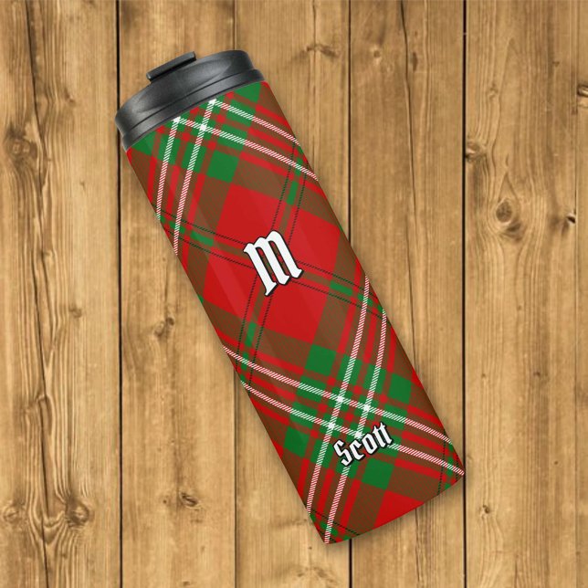 Garrafa Térmica Clan Scott Red Tartan Thermal Tumbler (Criador carregado)