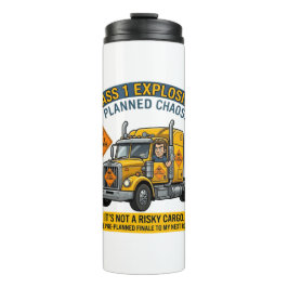 Garrafa Térmica Class 1 Explosives Trucker Gift | Funny ADR Hazard
