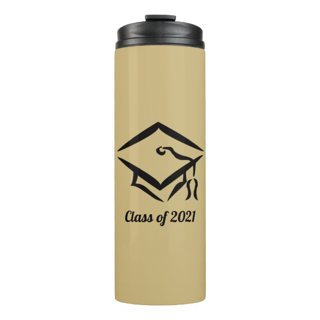 Garrafa Térmica Classe de Graduação de 2021 GLMBLK (Frente)