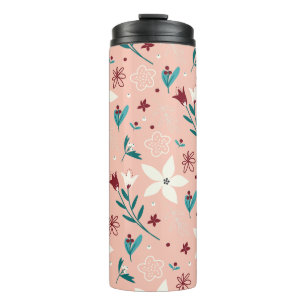 Garrafa Térmica Clássico Floral Elegante