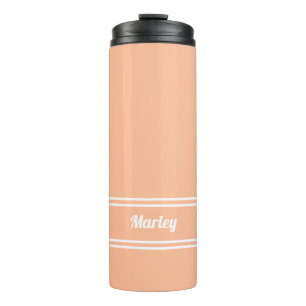 Garrafa Térmica Clássico Minimalista Moderno Nome Personalizado Br