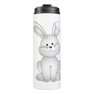 Garrafa Térmica Cliente de coelho branco
