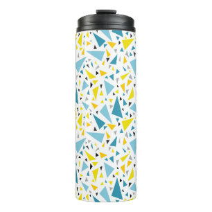 Garrafa Térmica Clique no design favorito Triângulo amarelo e azul