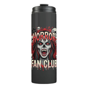 Garrafa Térmica Clube de Fãs de Terror do Halloween Caveira de Vam