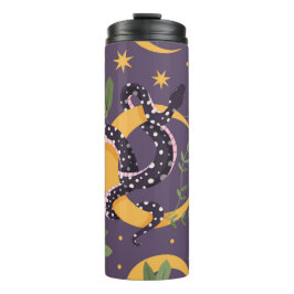 Garrafa Térmica Cobra e impressão de fada floral