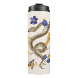 Garrafa Térmica Cobra e impressão de fada floral