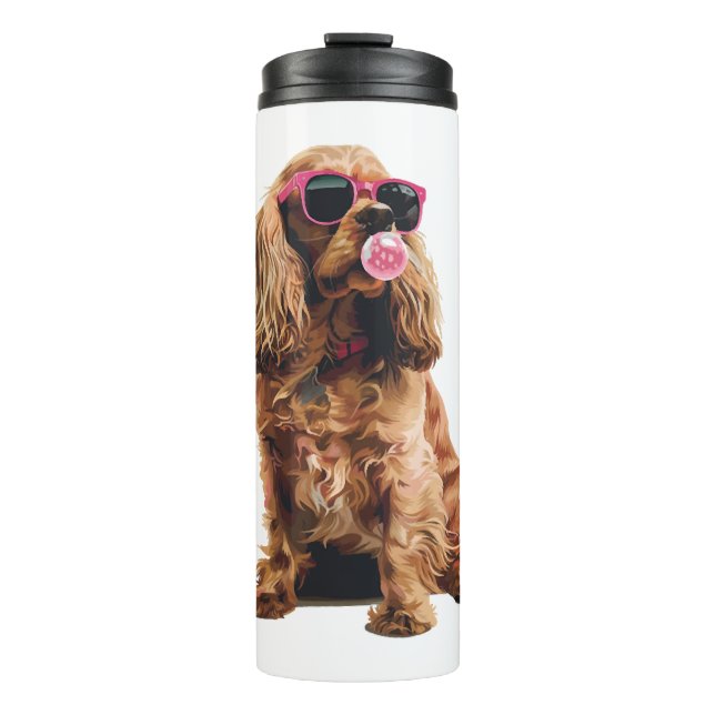 Garrafa Térmica Cocker Spaniel (Frente)