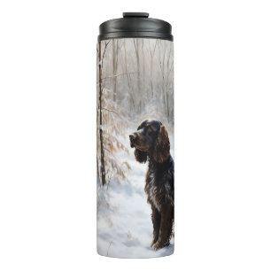 Garrafa Térmica Cocker Spaniel Deixe Nevar Natal