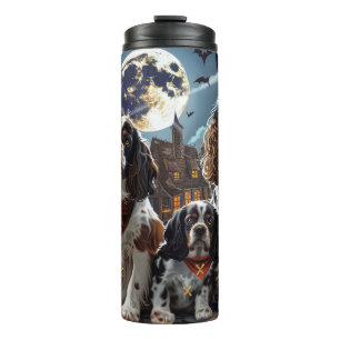 Garrafa Térmica Cocker Spaniel Halloween Spooky