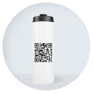 Garrafa Térmica Código QR Criado Instantaneamente (inserindo sua U