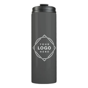 Garrafa Térmica Código QR preto elegante e elegante