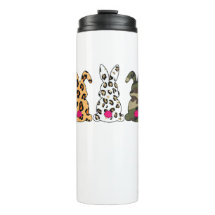 Garrafa Térmica Coelhos Bunnis Leopard Camouflage Felz pascoa Da