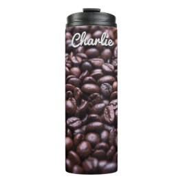 Garrafa Térmica Coffee Beans personalizado name tumbler