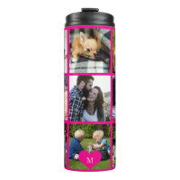 Colagem de fotos monograma personalizado moderno r