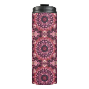Garrafa Térmica colcha rosa