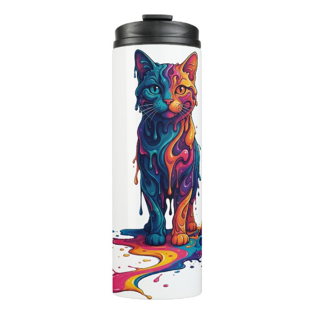 Garrafa Térmica "Color Cat" Case (Frente)