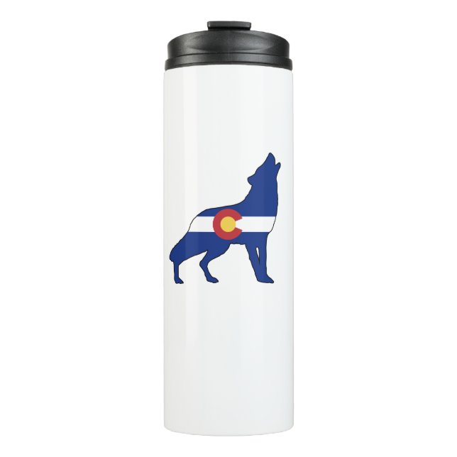 Garrafa Térmica Colorado Flag Wolf (Frente)