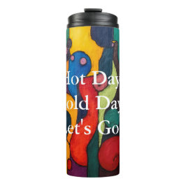 Garrafa Térmica Colorcubo 2 Cubismo Colorido Tumbler Térmico