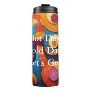 Garrafa Térmica Colorcubo 4 Cubismo Colorido Tumbler Térmico