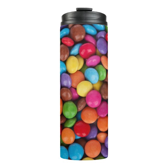 Garrafa Térmica Colorful Button Candy Quirky (Frente)
