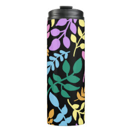 Garrafa Térmica Colorful foliage in black background