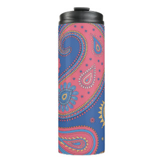 Garrafa Térmica Colorful Paisley Boho Pattern Mug Design