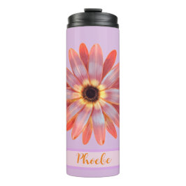 Garrafa Térmica Colorido Gerbera Daisy Thermal Tumbler