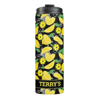 Garrafa Térmica 🍋 com nome 🍋 piclebo de limão Tumbler térmico