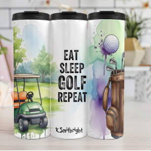 Garrafa Térmica Coma o Golf do Sono Repetir Gráfico