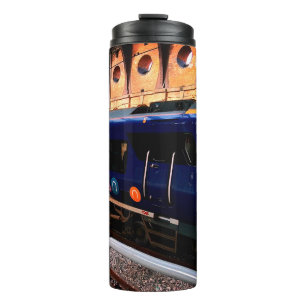 Garrafa Térmica Comboio amarelo e azul, na estação de York