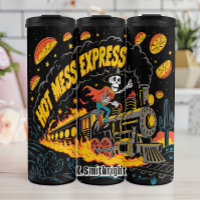 Comboio de esqueleto do Hot Mess Express