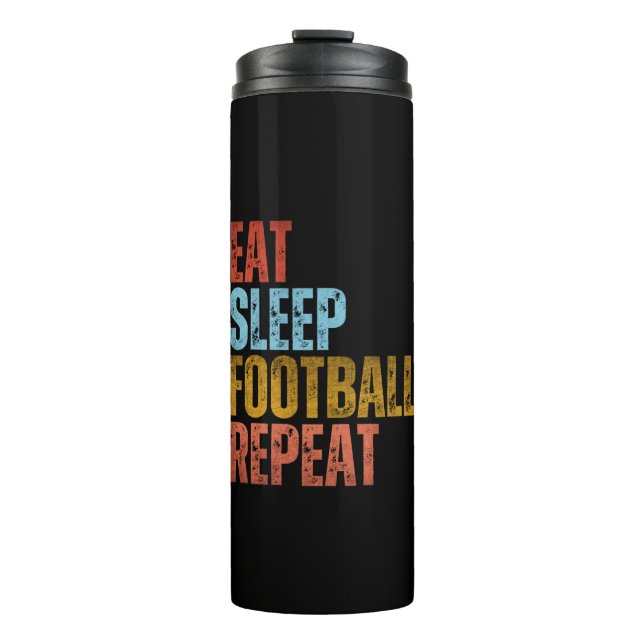 GARRAFA TÉRMICA  COMER DORMIR FUTEBOL REPETIR (Frente)