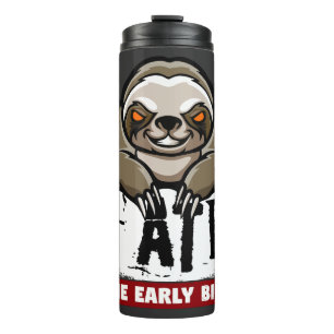 Garrafa Térmica Comi o pássaro primitivo. preguiça-rabugenta, rabu