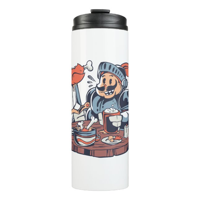 Garrafa Térmica Comida Engraçado (Frente)