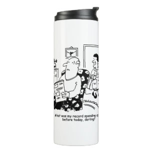 Garrafa Térmica Comprando Trip. Gasto de Registro. Oversação em Co