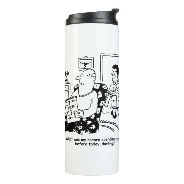 Garrafa Térmica Comprando Trip. Gasto de Registro. Oversação em Co (Giro à esquerda)