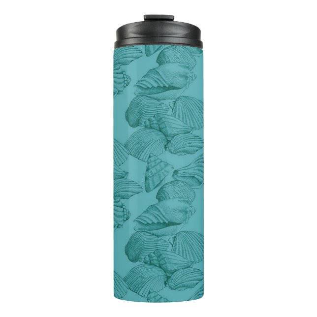 Garrafa Térmica Conchas em Aqua (Frente)