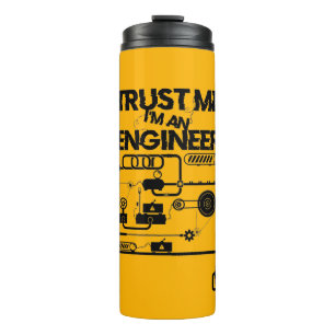 Garrafa Térmica Confie em mim. Sou um engenheiro