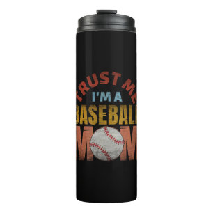 GARRAFA TÉRMICA  CONFIE EM MIM, SOU UMA MÃE DE BEISBOL