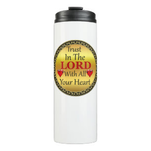 Garrafa Térmica Confie no Senhor com todos os seus provérbios card