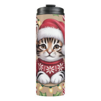 Garrafa Térmica Conjunto de Tratamentos de Natal para Gatinhos
