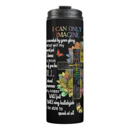 Garrafa Térmica Consciência Autista Eu Só Posso Imaginar Jesus Fé