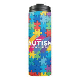 Garrafa Térmica Conscientização do Autismo --Tumbler Térmico