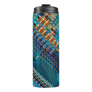 Garrafa Térmica Conselho de circuito eletrônico fechado. computado