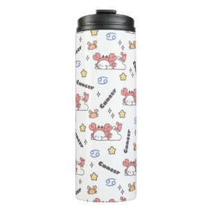 Garrafa Térmica Constelação de Cancer Cozy Bunny & Crab Zodiac