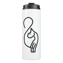 Garrafa Térmica Contorno de Gato de na moda Kitty