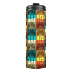 GARRAFA TÉRMICA  CONTROLADORA DE JOGOS DE VÍDEO DE VINTAGEM DE JOGO