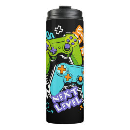 Garrafa Térmica Controladores de jogo Graffiti  Jogos Nascido Para